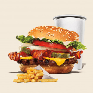 COMBO WHOPPER BBQ BACON & CHEESE