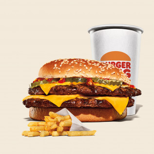 COMBO DOUBLE CHEESE BURGER